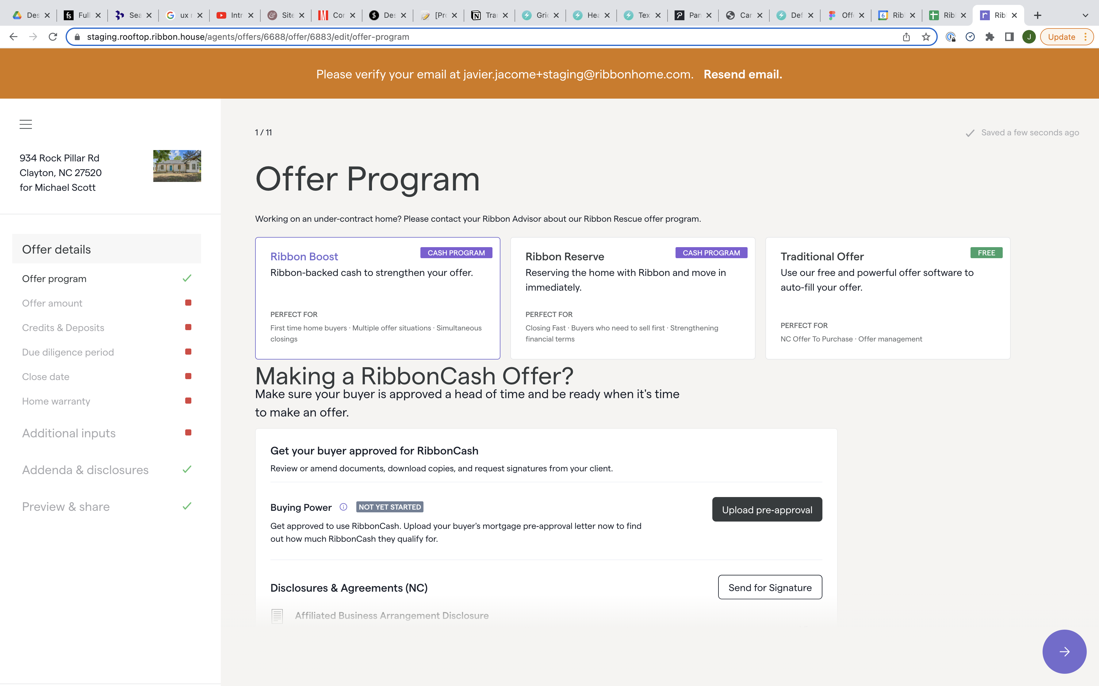 Ribbon Offer Program web app